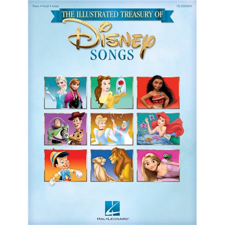Partitura. THE ILLUSTRATED TREASURY OF DISNEY SONGS – 7TH EDITION