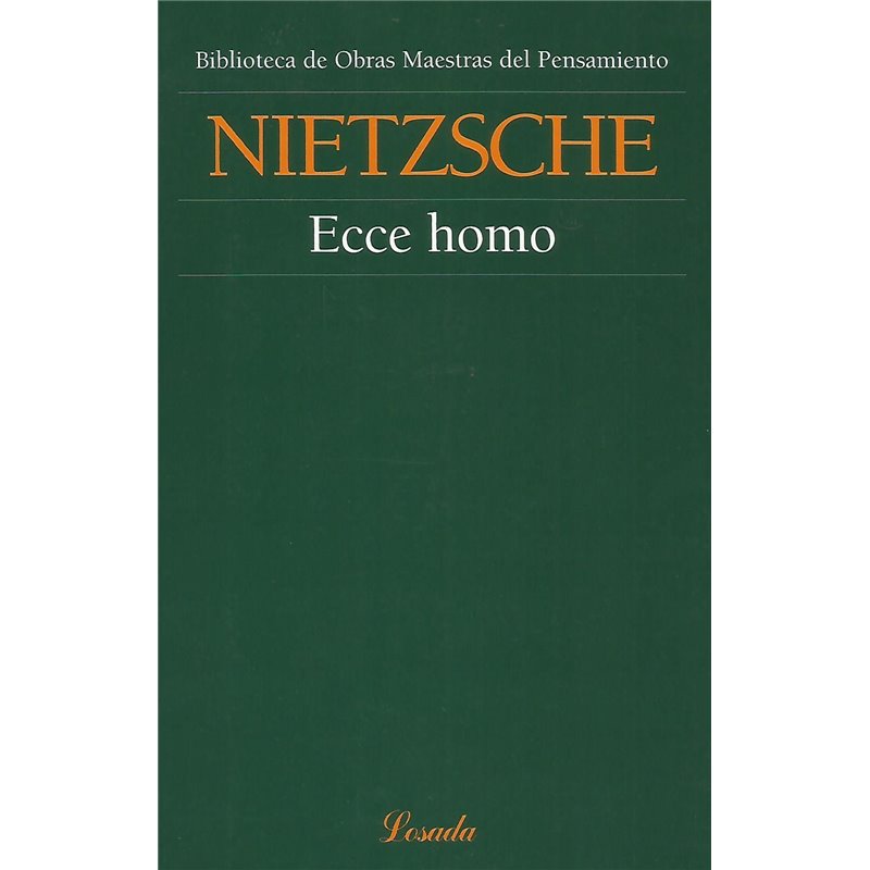 Libro. ECCE HOMO - NIETZSCHE