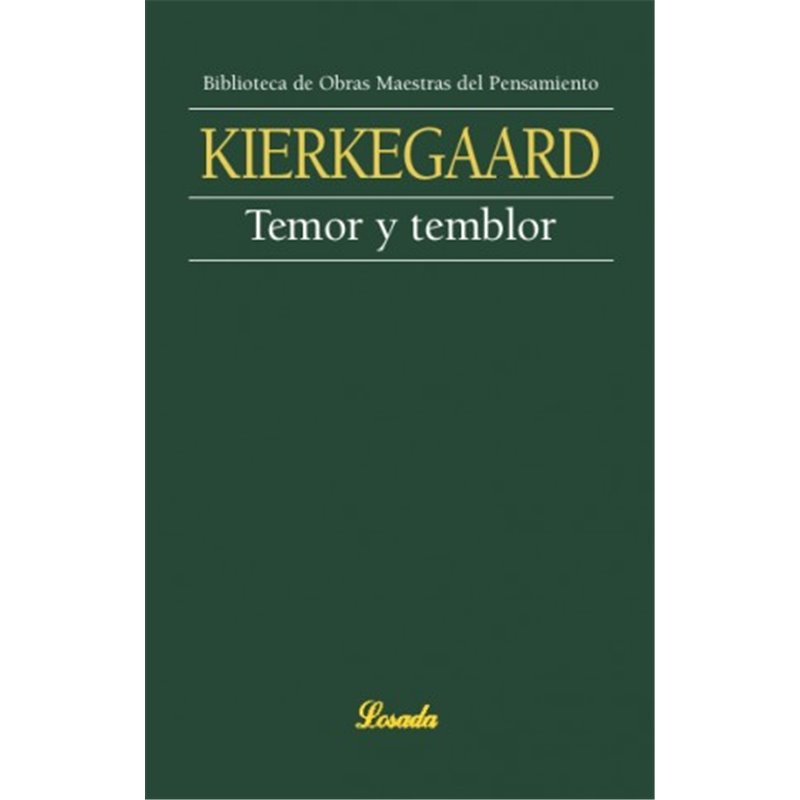 Libro. TEMOR Y TEMBOR - Sören Kierkegaard