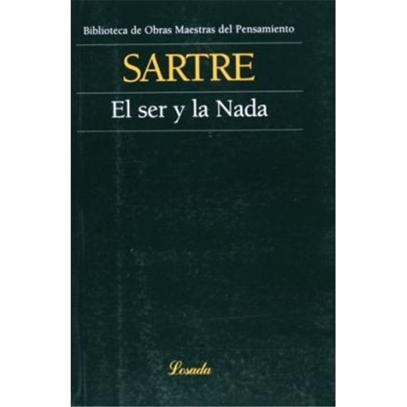 Libro. EL SER Y LA NADA. Sartre