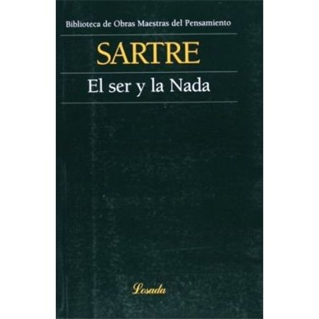 Libro. EL SER Y LA NADA. Sartre