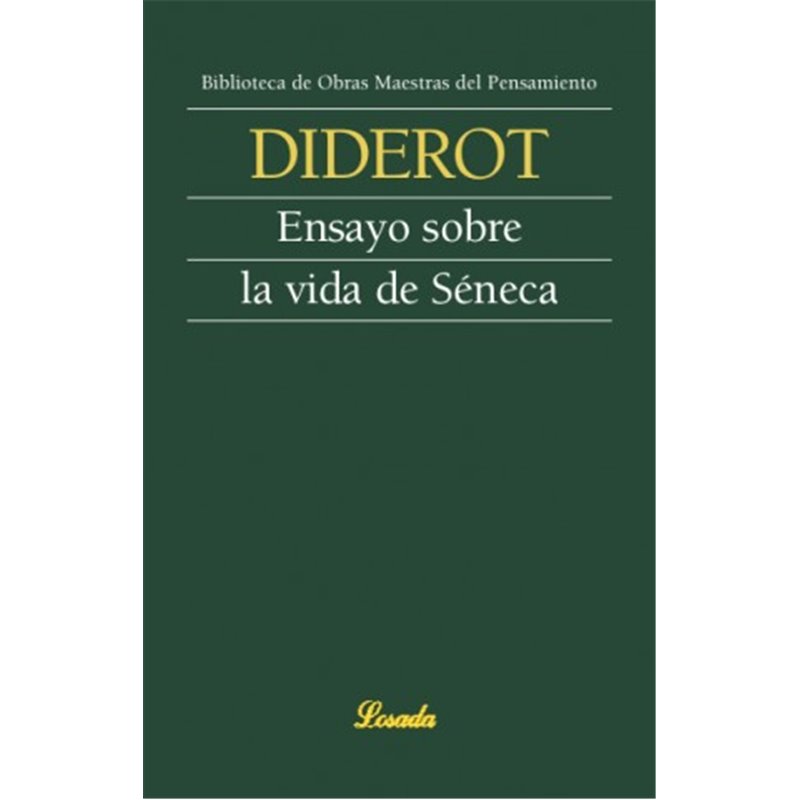 Libro. ENSAYO SOBRE LA VIDA DE SÉNECA - Denis Diderot