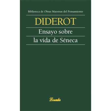 Libro. ENSAYO SOBRE LA VIDA DE SÉNECA - Denis Diderot