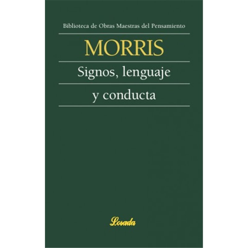 Libro. SIGNOS, LENGUAJE Y CONDUCTA - Charles Morris