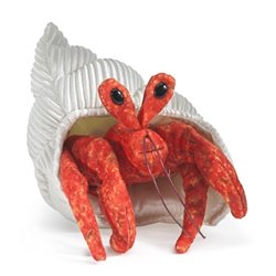 Títere de dedo. MINI CANGREJO ERMITAÑO