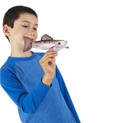 Títere de dedo. MINI TRUCHA ARCOIRÍS