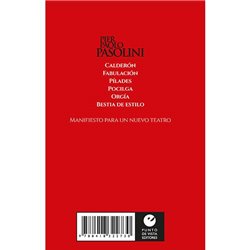 Libro. TEATRO. Pier Paolo Pasolini
