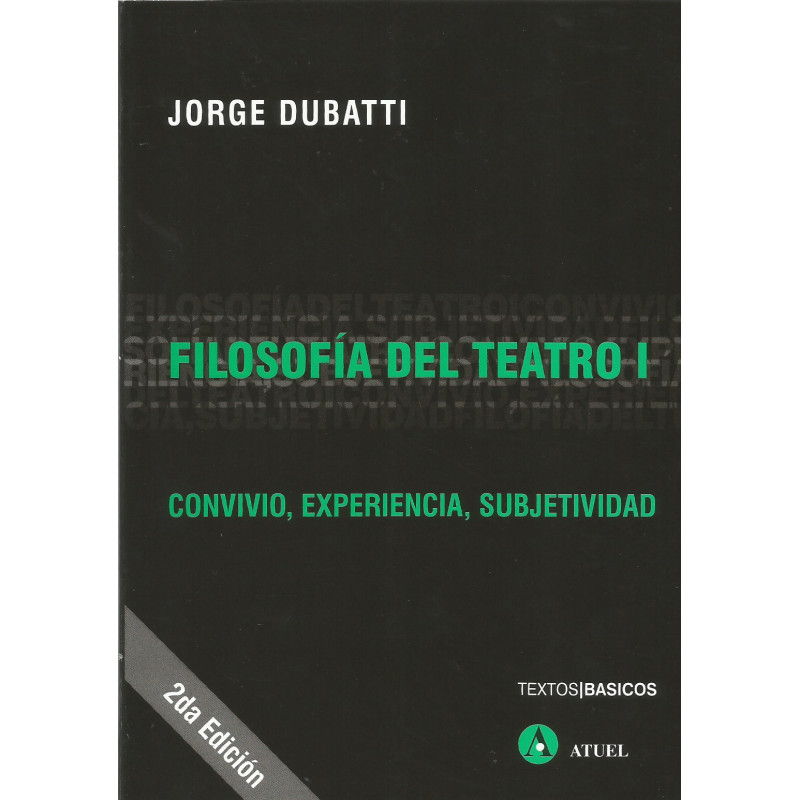 Libro. FILOSOFíA DEL TEATRO l