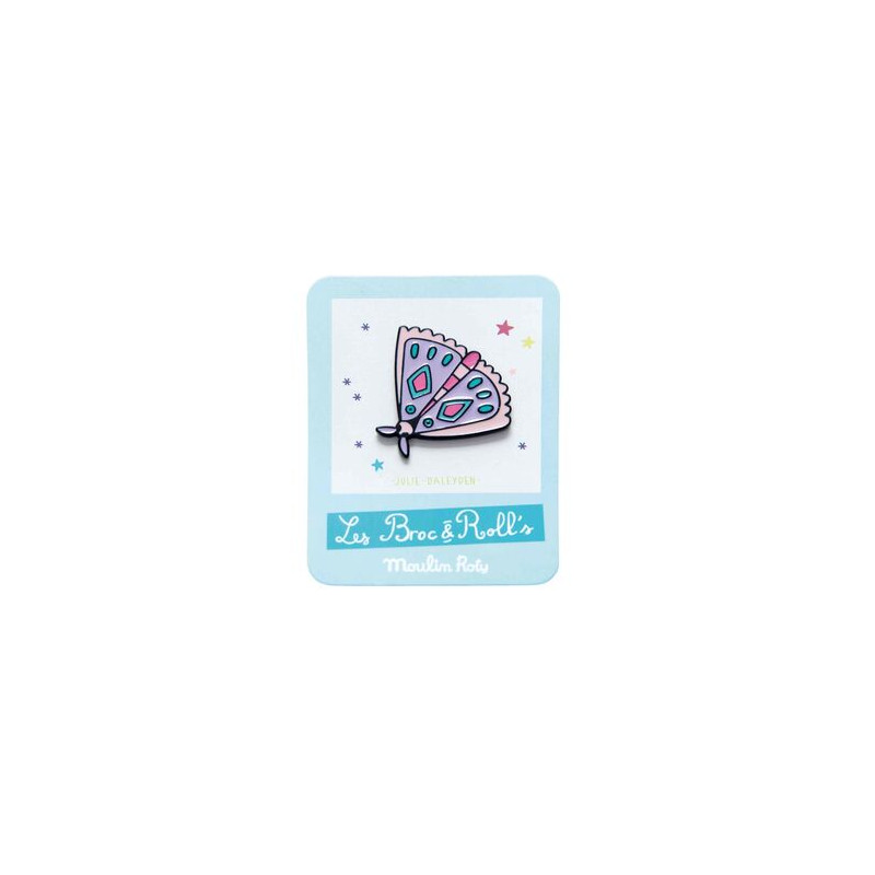 PIN ESMALTADO. MARIPOSA BROC'N ROLLS