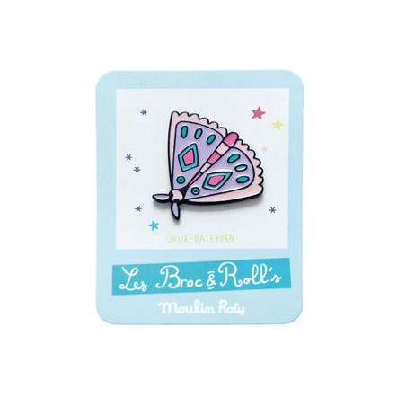 PIN ESMALTADO. MARIPOSA BROC'N ROLLS