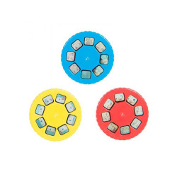 CAJA AZUL DE 3 DISCOS PARA LINTERNA. LES PETITES MERVEILLES..