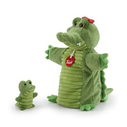 TÍTERE. MAMÁ COCODRILO CON BEBÉ - TRUDI