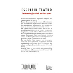 Libro. ESCRIBIR TEATRO - LA DRAMATURGIA ACTUAL PUESTA A PUNTO