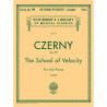 LIBRO. THE SCHOOL OF VELOCITY OP. 299 - CZERNY.