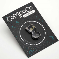 Pin. BLACK CAT STARRY by Compoco