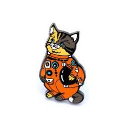 Pin. ASTRO CAT by COMPOCO (Blanco - Naranja)
