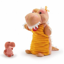 Títere. MAMÁ DINOSAURIO CON BEBÉ
