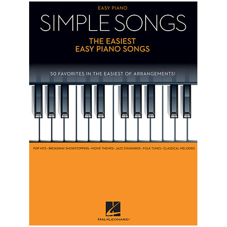 Partitura. SIMPLE SONGS - THE EASIEST EASY PIANO SONGS