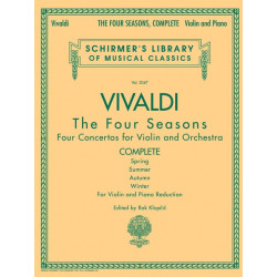 Partitura. ANTONIO VIVALDI - THE FOUR SEASONS, COMPLETE  - VIOLIN AND PIANO