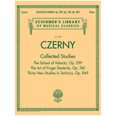 Partitura. CZERNY: COLLECTED STUDIES – OP. 299, OP. 740, OP. 849