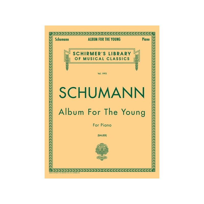 Partitura. SCHUMANN - ALBUM FOR THE YOUNG FOR PIANO