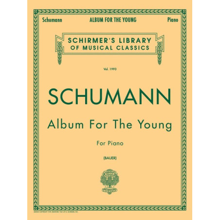 Partitura. SCHUMANN - ALBUM FOR THE YOUNG FOR PIANO