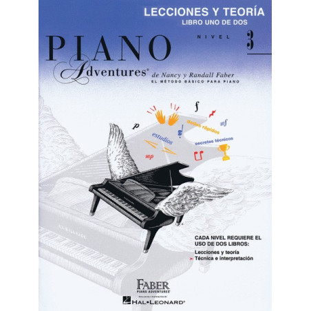 Libro. PIANO ADVENTURES. NIVEL 3. Lecciones y teoría