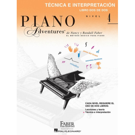 Libro. PIANO ADVENTURES. NIVEL 4. Técnica e interpretación