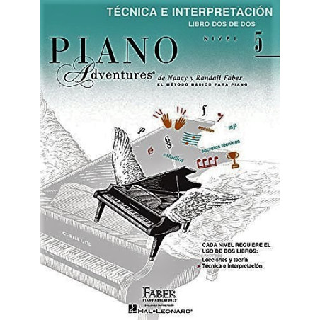 Libro. PIANO ADVENTURES. NIVEL 5. TÉCNICA E INTERPRETACIÓN