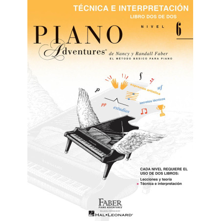 Libro. PIANO ADVENTURES. NIVEL 6. Técnica e Interpretación