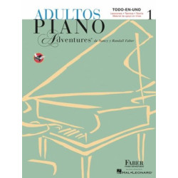 Libro Método. ADULTOS. Piano Adventures. TODO EN UNO 1 - Libro 1