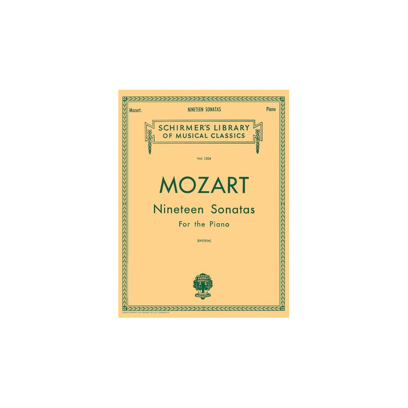 Partitura. MOZART. Nineteen Sonatas - For the piano - 19 SONATAS PARA PIANO