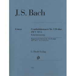 Partitura. J.S BACH. Harpsichord Concerto No. 3 In D Major, BWV 1054 For 2 Pianos, 4 Hands