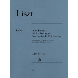 Partitura. Liszt. Consolations - Piano Solo