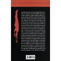Libro. POÉTICA MUSICAL. ÍGOR STRAVINSKI