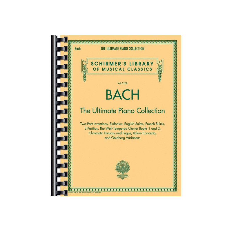 Partitura. BACH - THE ULTIMATE PIANO COLLECTION - VOL. 2102