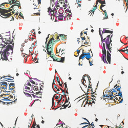 Cartas. Tattoo Playing Cards