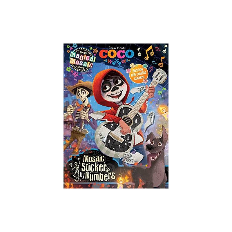 Libro. Disney Pixar Coco - Mosaic Sticker by Numbers