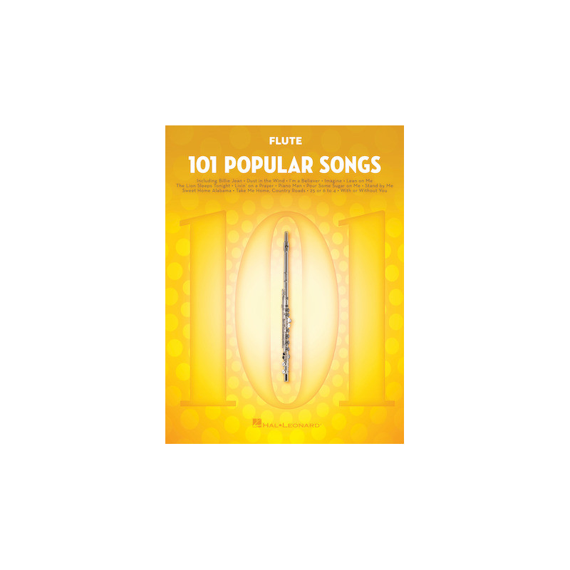 PARTITURA. 101 POPULAR SONGS - FOR FLUTE.