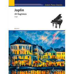 Partitura. 20 RAGTIMES FOR PIANO, JOPLIN.