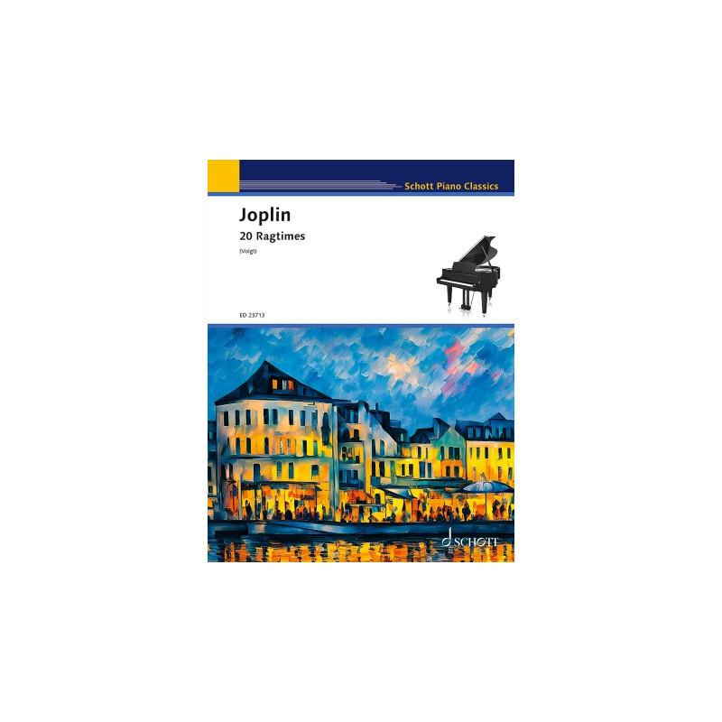 Partitura. 20 RAGTIMES FOR PIANO, JOPLIN.