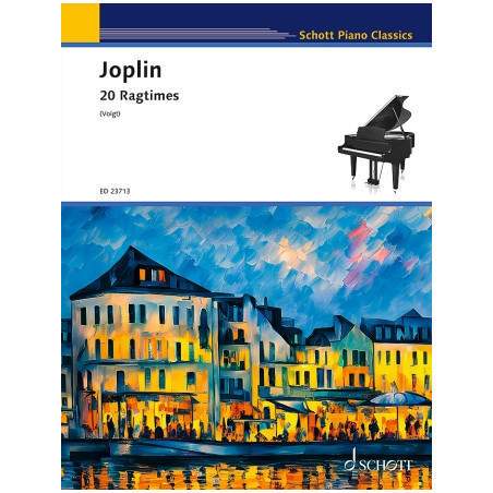 Partitura. 20 RAGTIMES FOR PIANO, JOPLIN.