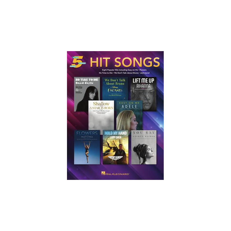 PARTITURA. HIT SONGS FOR FIVE-FINGER PIANO.