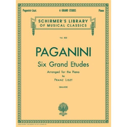 PARTITURA. 6 GRANDE ETUDES AFTER N. PAGANINI VOLUME 835 (PAGANINI).