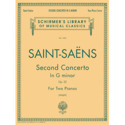 PARTITURA. Concerto No. 2 in G Minor, Op. 22 Schirmer Library of Classics Volume 1405  2 Pianos, 4 Hands