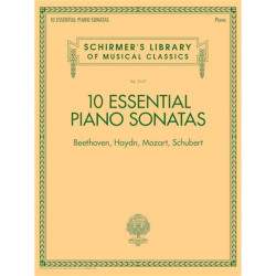 PARTITURA. 10 ESSENTIAL PIANO SONATAS – BEETHOVEN, HAYDN, MOZART, SCHUBERT.