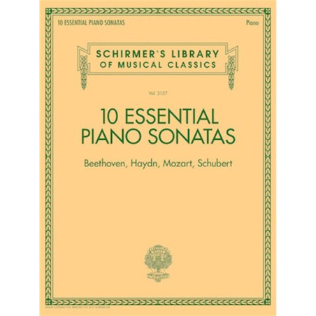 PARTITURA. 10 ESSENTIAL PIANO SONATAS – BEETHOVEN, HAYDN, MOZART, SCHUBERT.