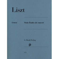 PARTITURAS. LISZT. 3 Concert Etudes Piano Studies.