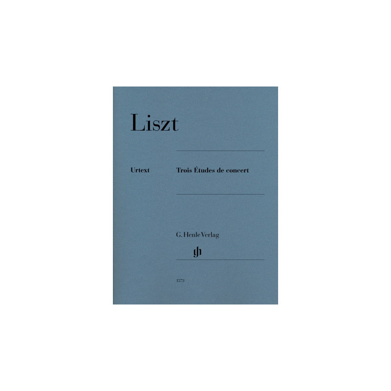 PARTITURAS. LISZT. 3 Concert Etudes Piano Studies.