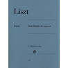 PARTITURAS. LISZT. 3 Concert Etudes Piano Studies.
